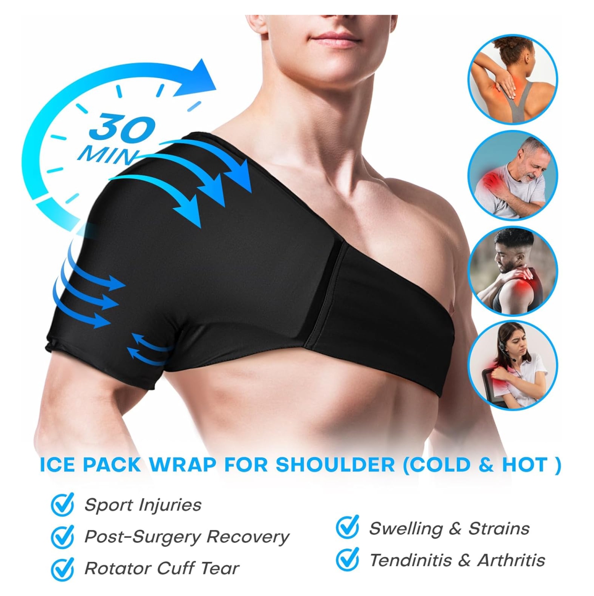 Miniatura 2 de Hombrera Gel Soporte De Hombro y brazo